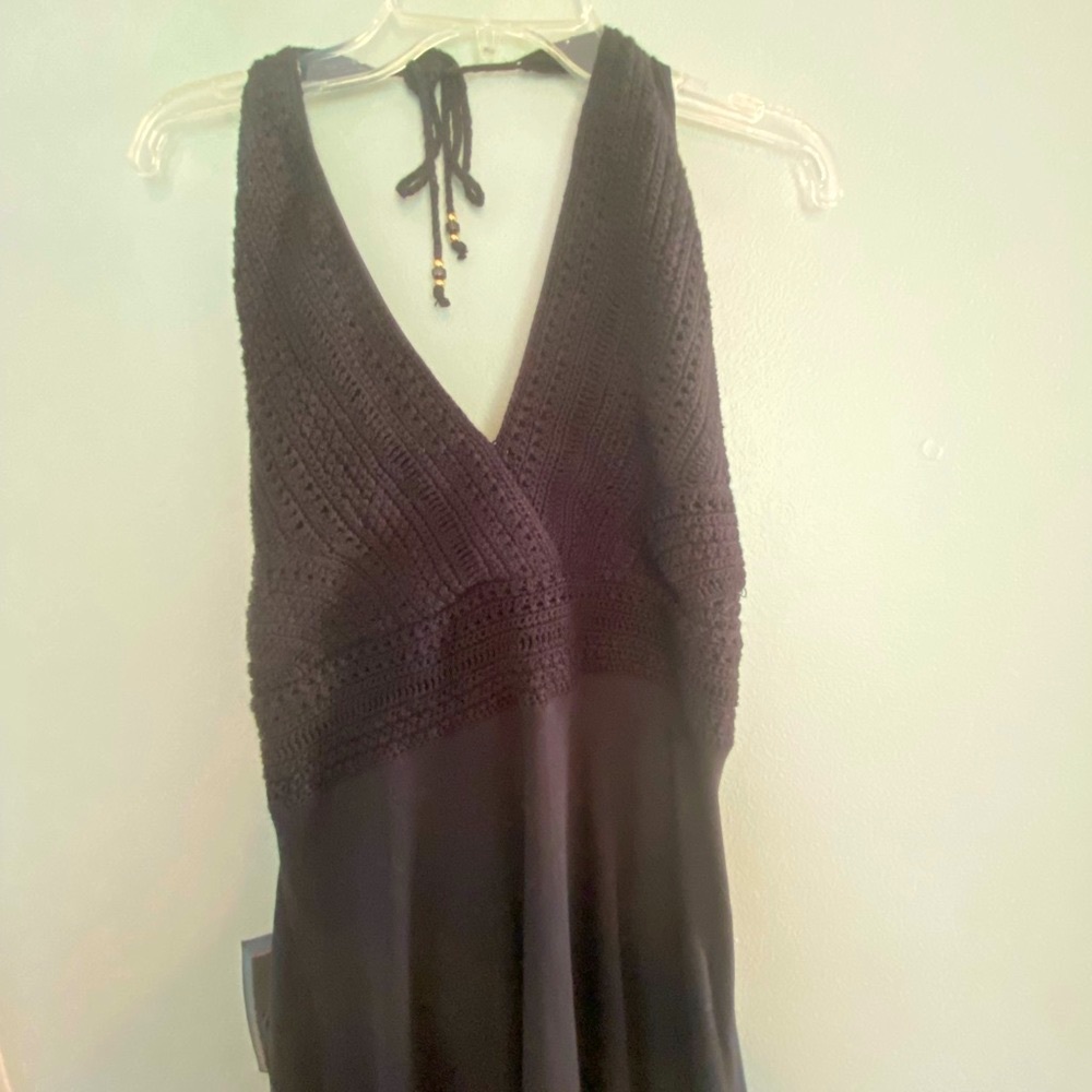 Halter midi dress crochet black - Picture 4 of 6